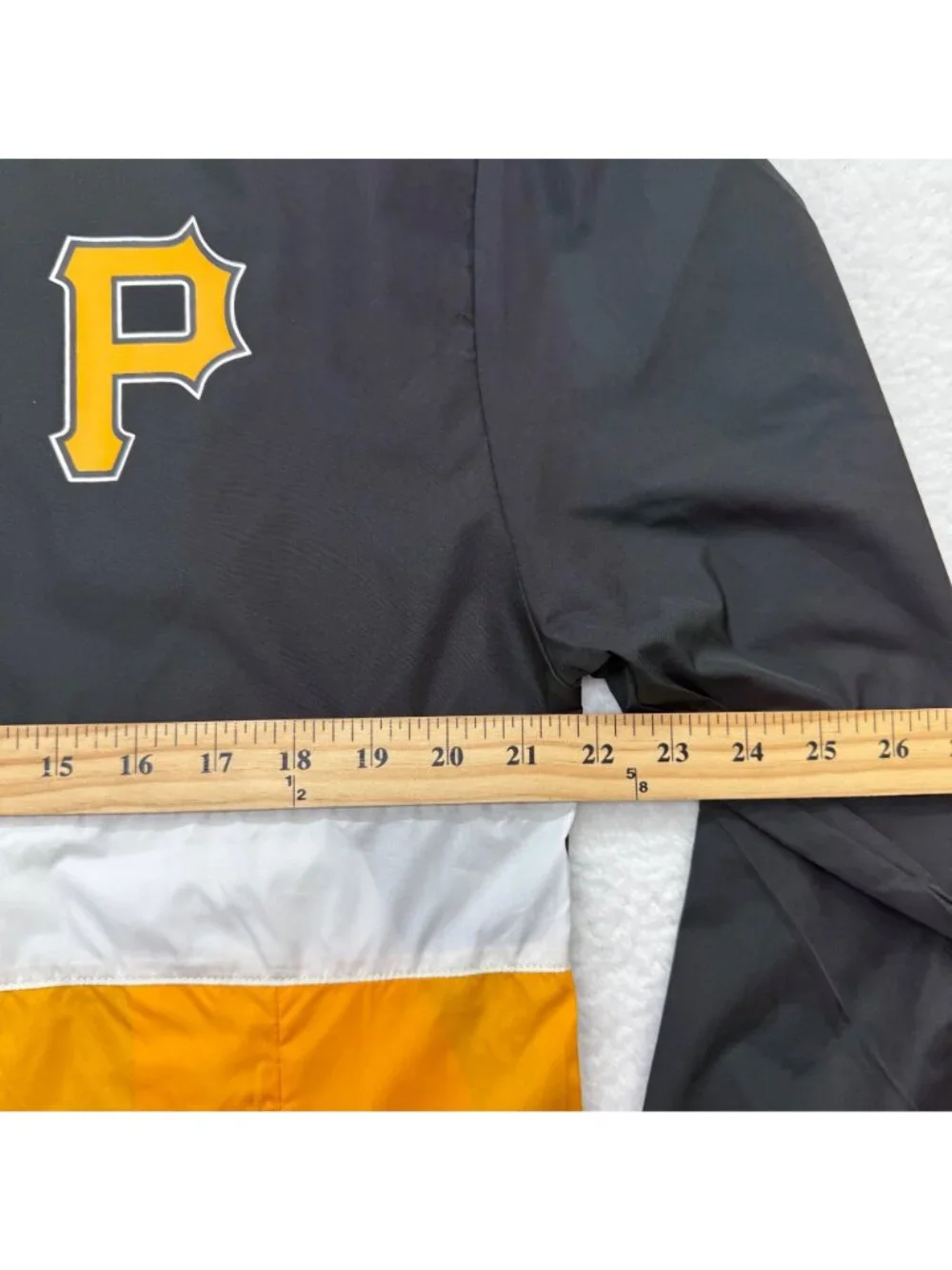 Pittsburgh Pirates Official MLB ½ Zip Windbreaker Hood‎ Pockets NEW Mens M